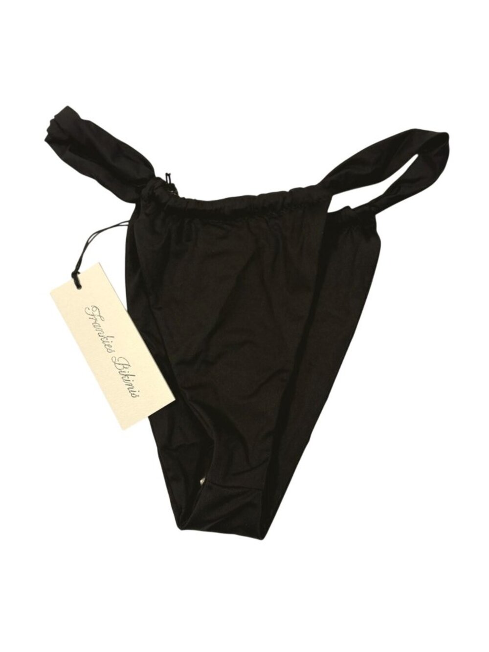 Frankies Bikinis Beckett Micro Bikini Bottom in Black